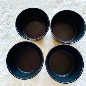 Set of 4, Stone Lain bowls, 3”H * 6” W, black, 2 new, 2 lightly used